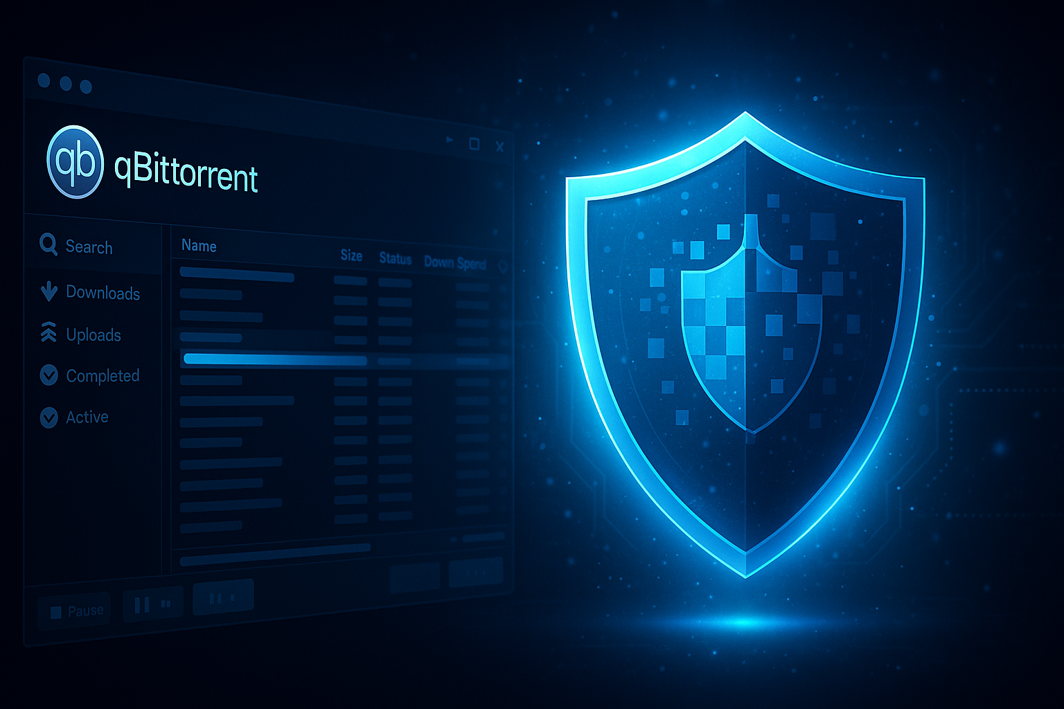 qBittorrent privacy hardening on a dark interface